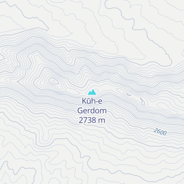 Map of Kūh-e Gerdom