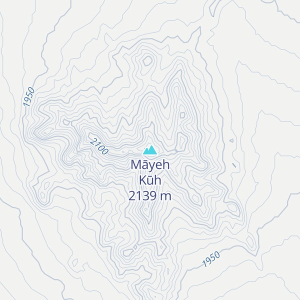 Map of Māyeh Kūh