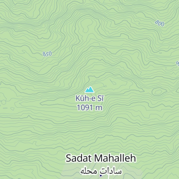 Map of Kūh-e Sī