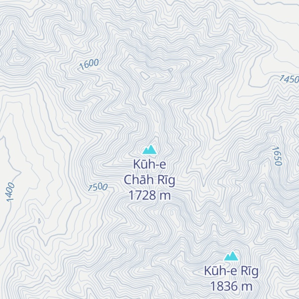 Map of Kūh-e Chāh Rīg