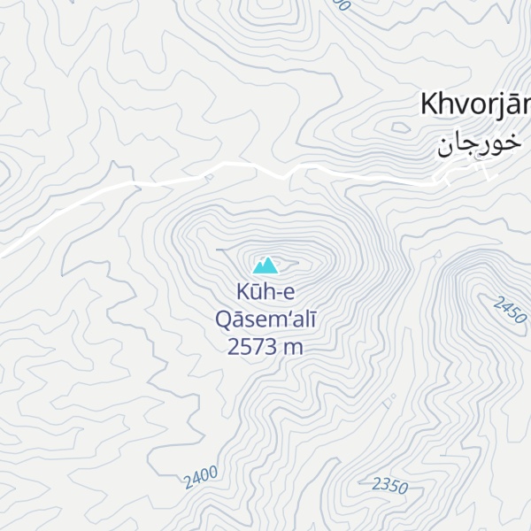 Map of Kūh-e Qāsem‘alī