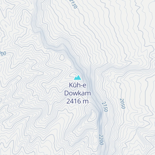 Map of Kūh-e Dowkam