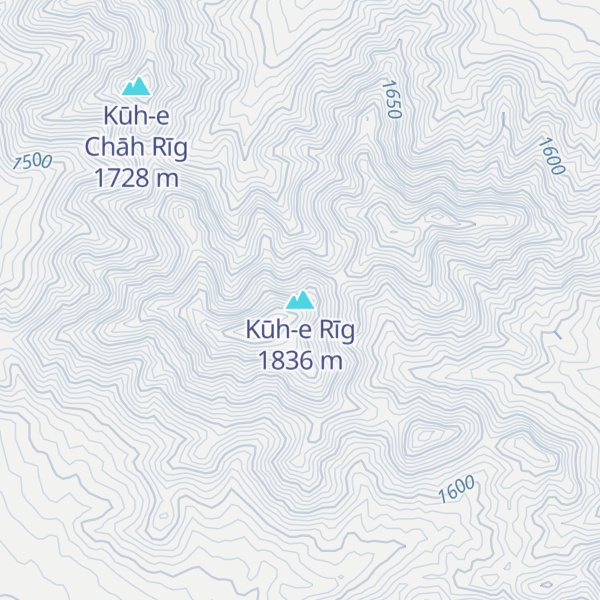 Map of Kūh-e Rīg