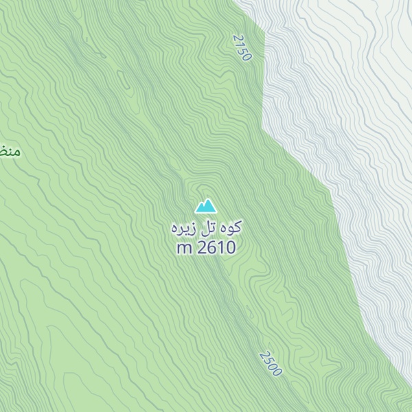 Map of کوه تل زیره