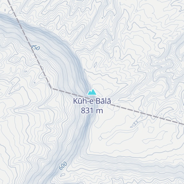 Map of Kūh-e Bālā