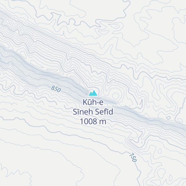 Map of Kūh-e Sīneh Sefīd