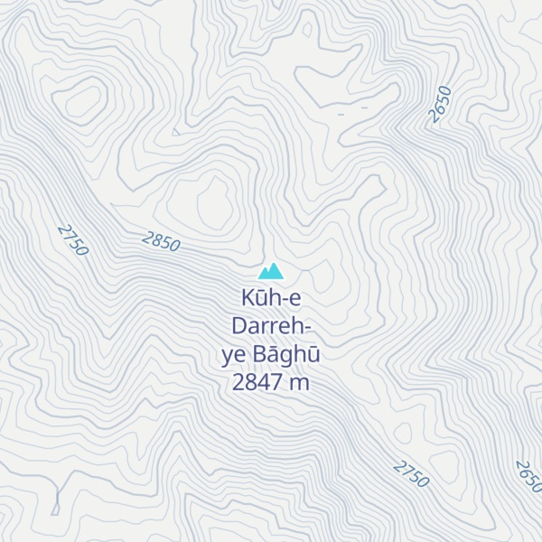 Map of Kūh-e Darreh-ye Bāghū