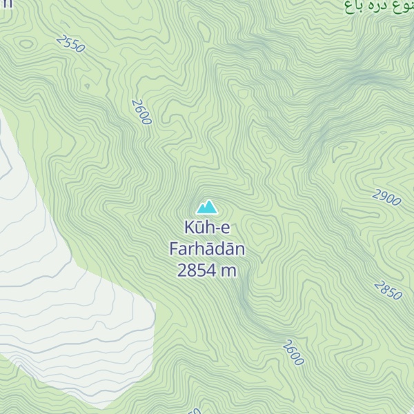 Map of Kūh-e Farhādān