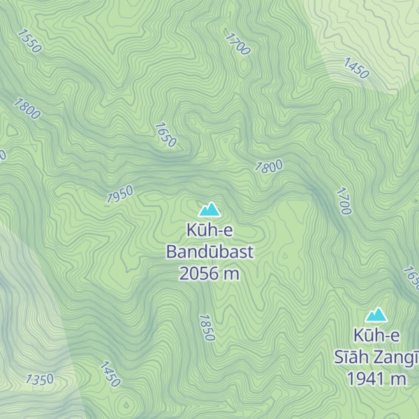 Map of Kūh-e Bandūbast