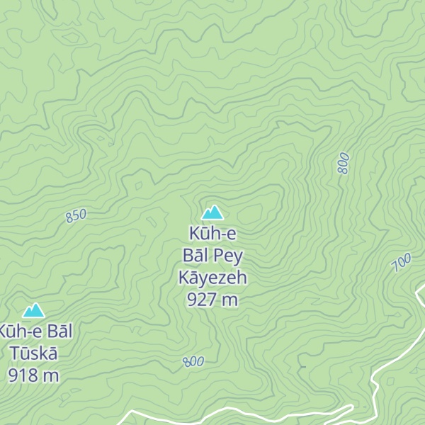 Map of Kūh-e Bāl Pey Kāyezeh