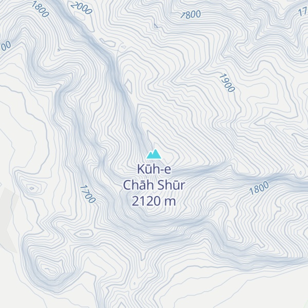Map of Kūh-e Chāh Shūr