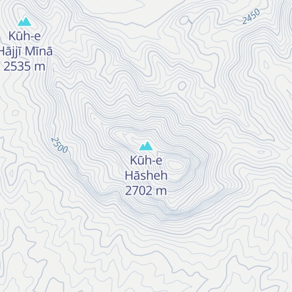 Map of Kūh-e Hāsheh