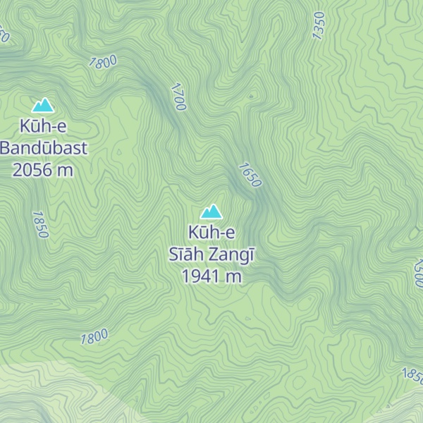 Map of Kūh-e Sīāh Zangī