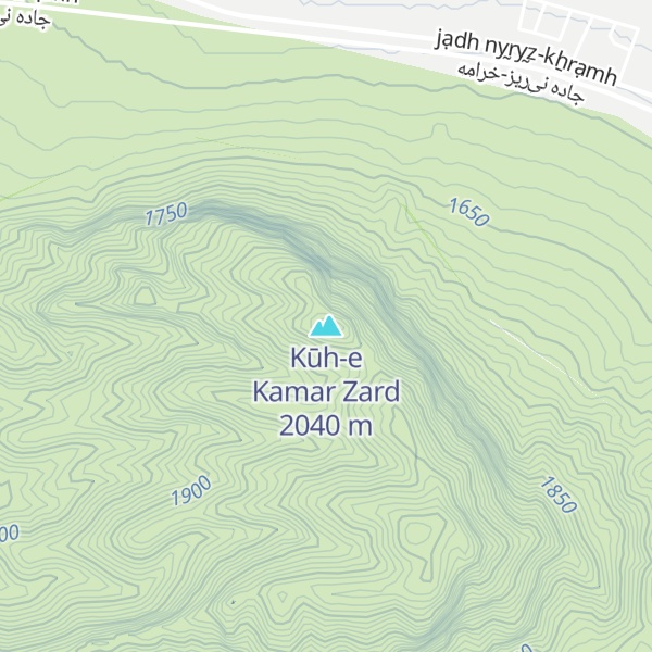 Map of Kūh-e Kamar Zard