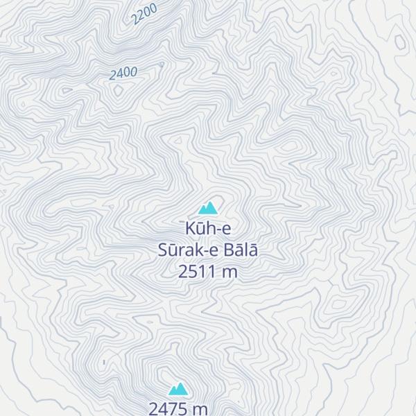 Map of Kūh-e Sūrak-e Bālā