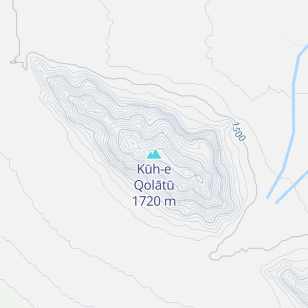 Map of Kūh-e Qolātū