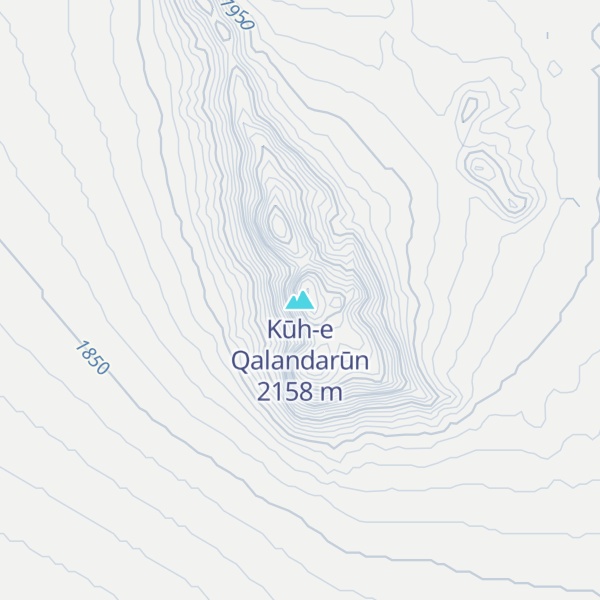 Map of Kūh-e Qalandarūn
