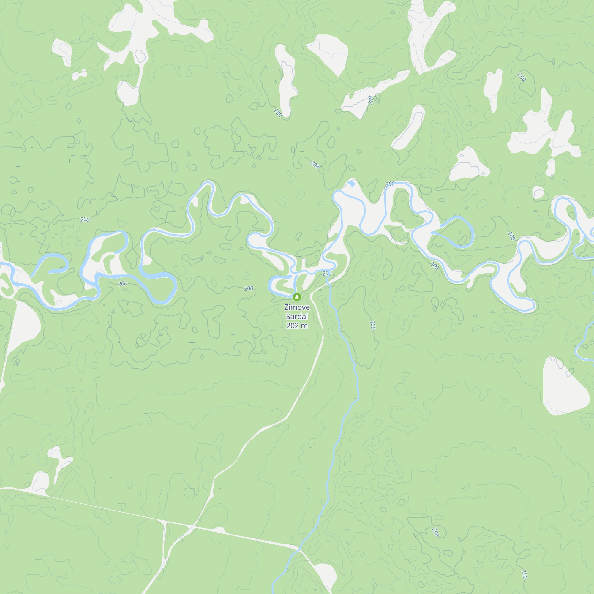 Zimove Sardai map