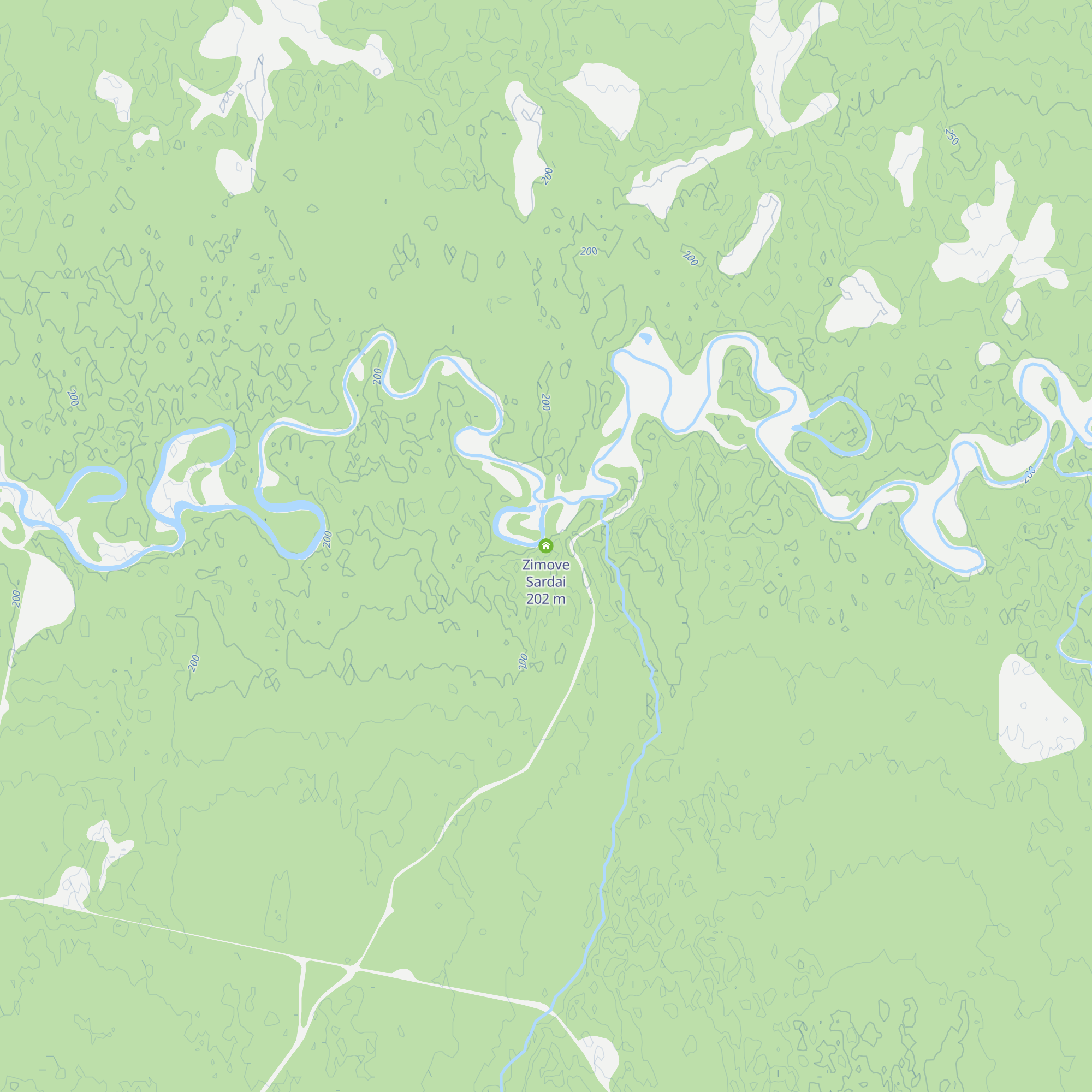 Zimove Sardai map
