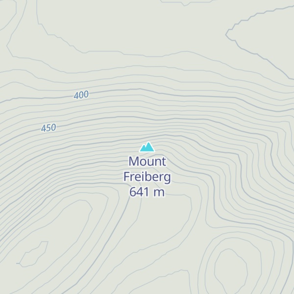 Map of Mount Freiberg