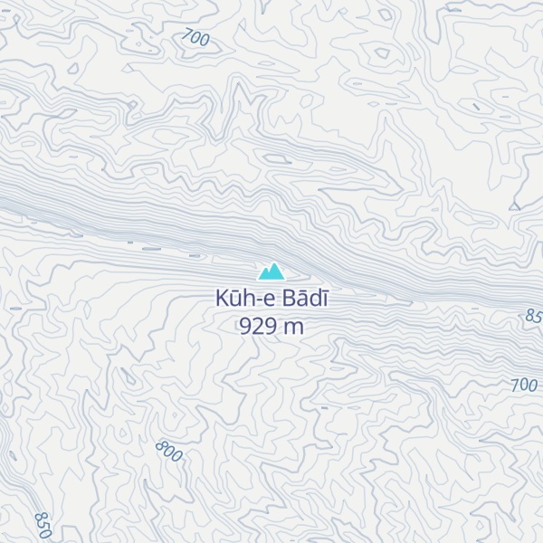 Map of Kūh-e Bādī