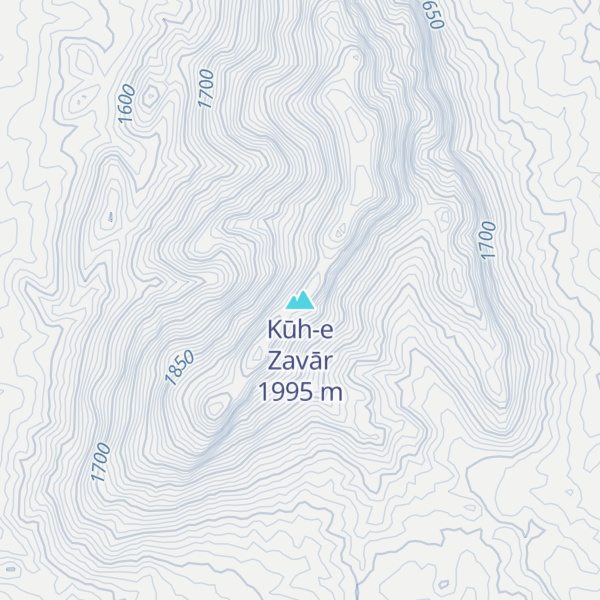 Map of Kūh-e Zavār