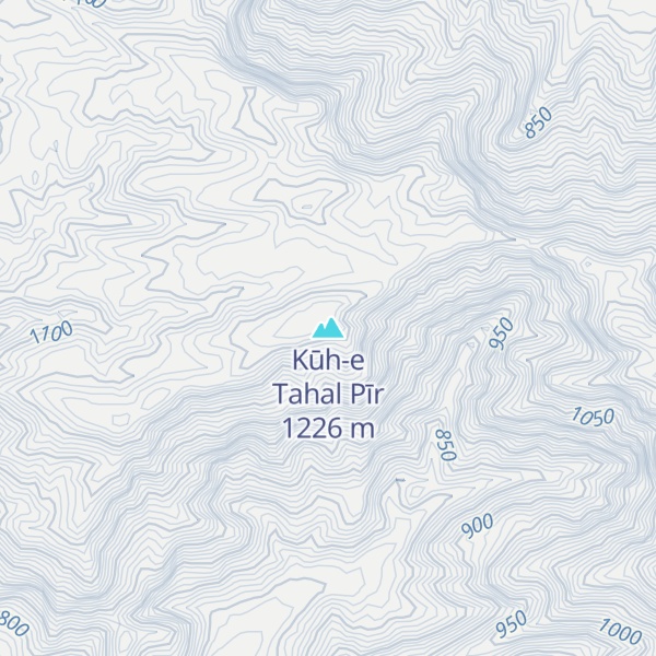 Map of Kūh-e Tahal Pīr