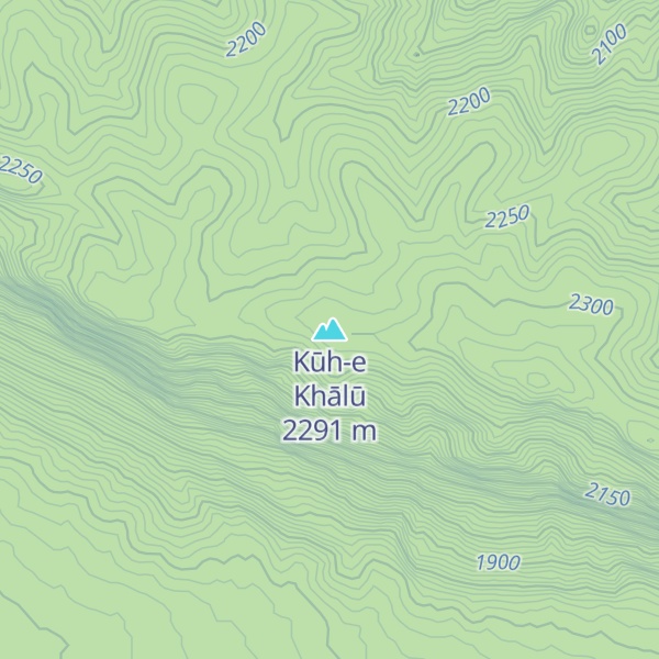 Map of Kūh-e Khālū