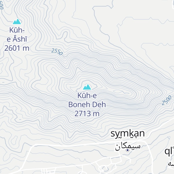 Map of Kūh-e Boneh Deh
