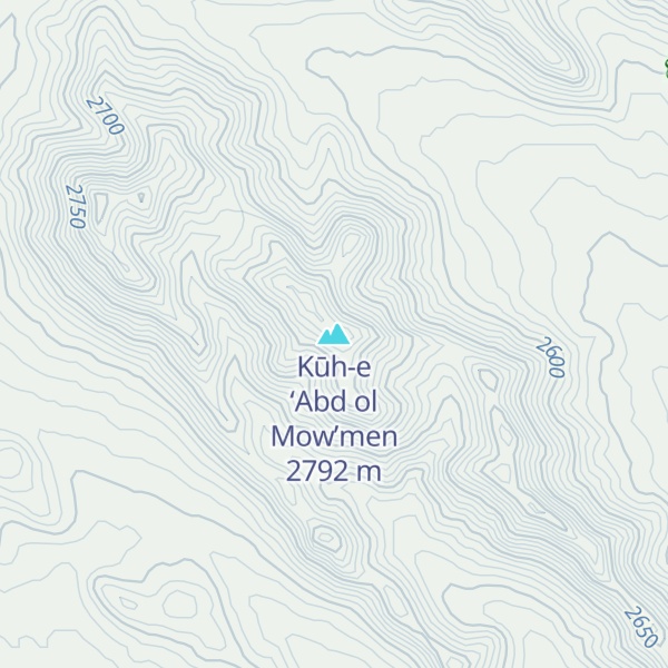 Map of Kūh-e ‘Abd ol Mow’men