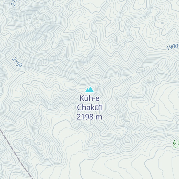 Map of Kūh-e Chakū’ī