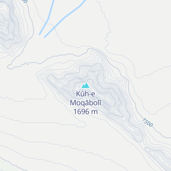 Map of Kūh-e Moqābolī