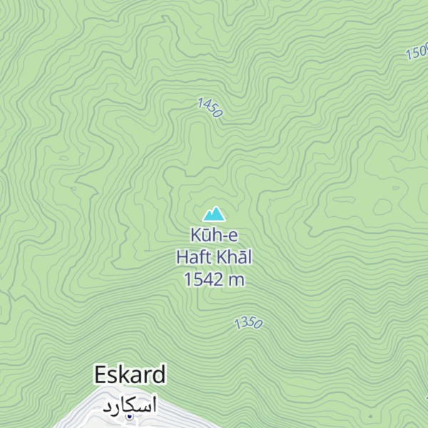 Map of Kūh-e Haft Khāl
