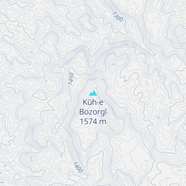 Map of Kūh-e Bozorgī
