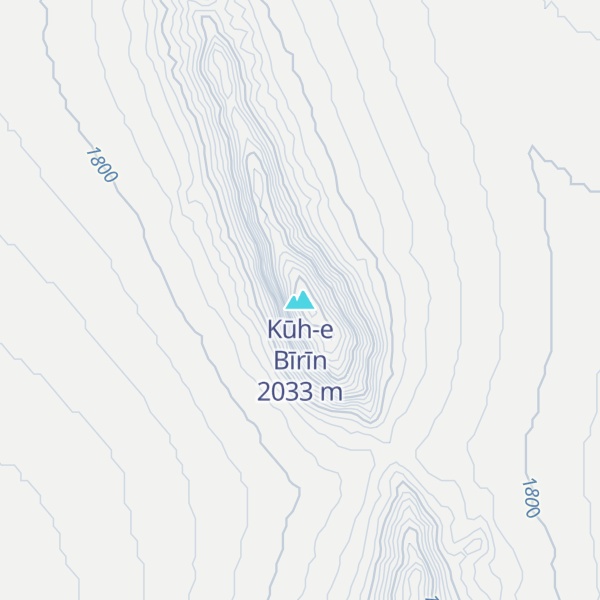 Map of Kūh-e Bīrīn