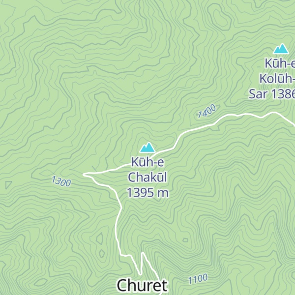 Map of Kūh-e Chakūl
