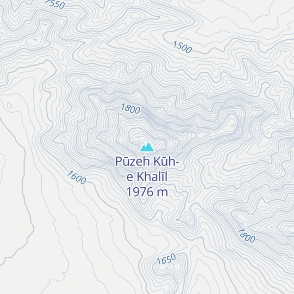Map of Pūzeh Kūh-e Khalīl