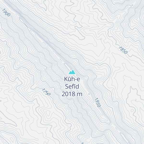 Map of Kūh-e Sefīd