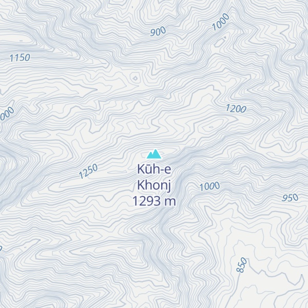 Map of Kūh-e Khonj