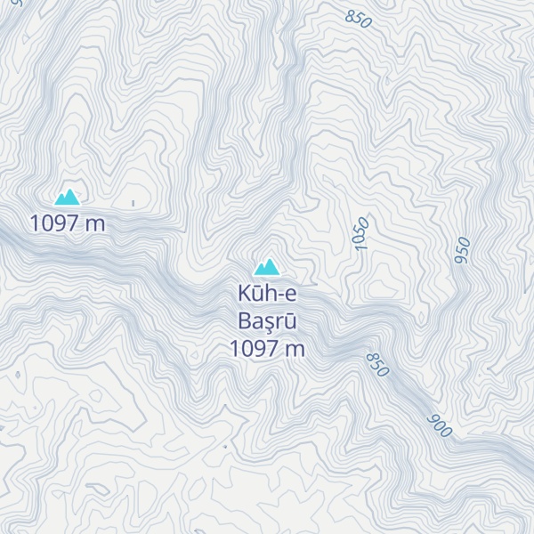 Map of Kūh-e Başrū