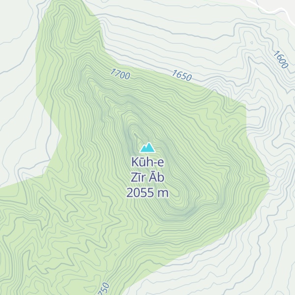 Map of Kūh-e Zīr Āb