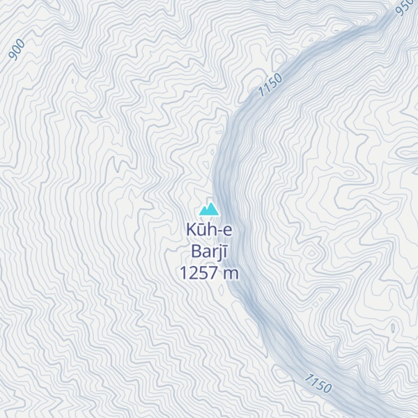 Map of Kūh-e Barjī