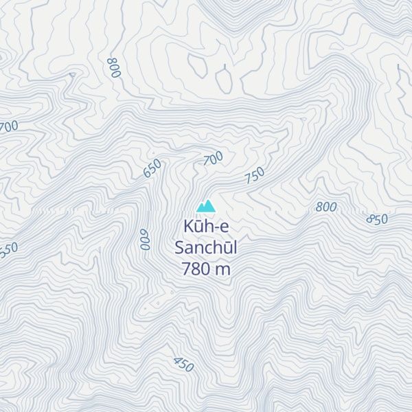 Map of Kūh-e Sanchūl