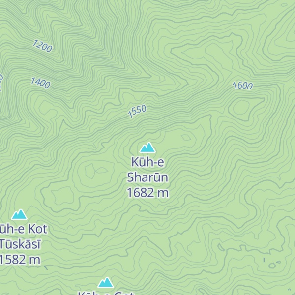 Map of Kūh-e Sharūn