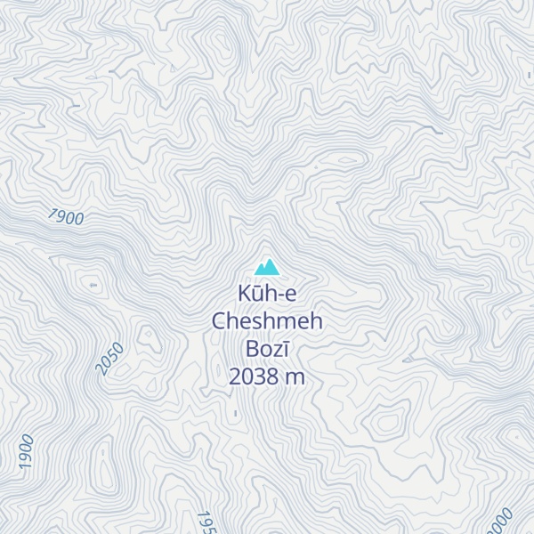 Map of Kūh-e Cheshmeh Bozī