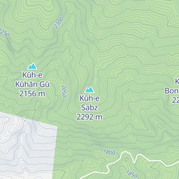 Map of Kūh-e Sabz