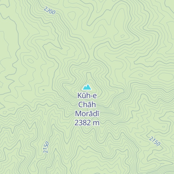 Map of Kūh-e Chāh Morādī