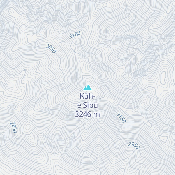 Map of Kūh-e Sībū