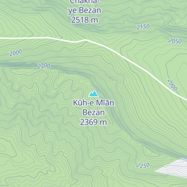 Map of Kūh-e Mīān Bezan