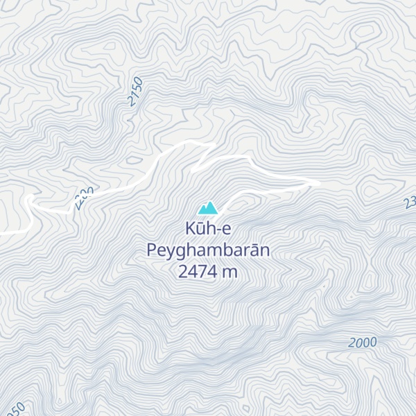 Map of Kūh-e Peyghambarān